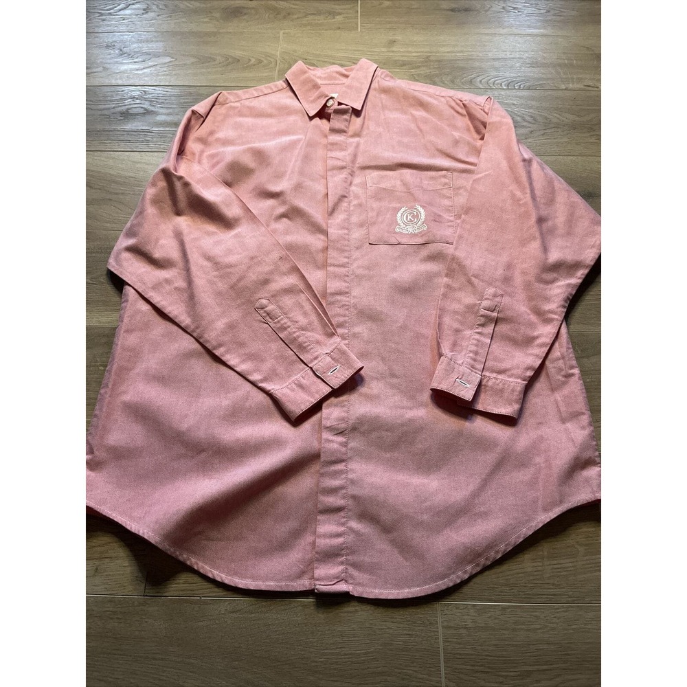 Vintage Calvin Klein Sport Red LS Shirt Size Medium